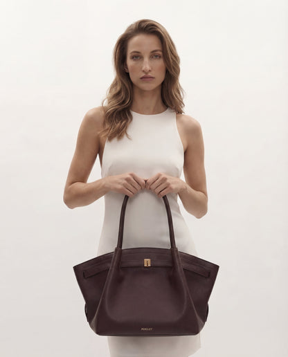 Patina Medium Deri Tote Çanta