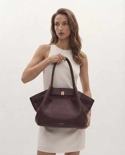 Patina Medium Deri Tote Çanta