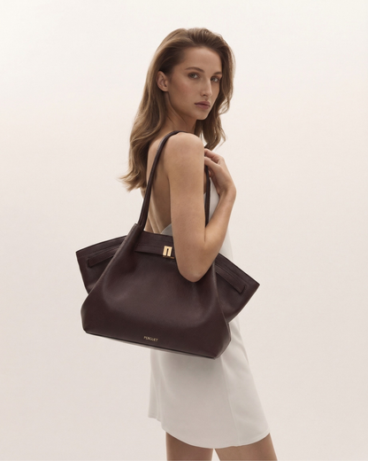 Patina Medium Deri Tote Çanta